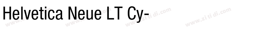 Helvetica Neue LT Cy字体转换
